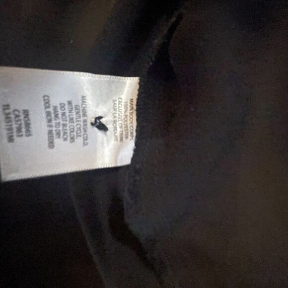 Leith black long sleeve lightweight button down ruffle blouse size medium - Picture 10 of 13